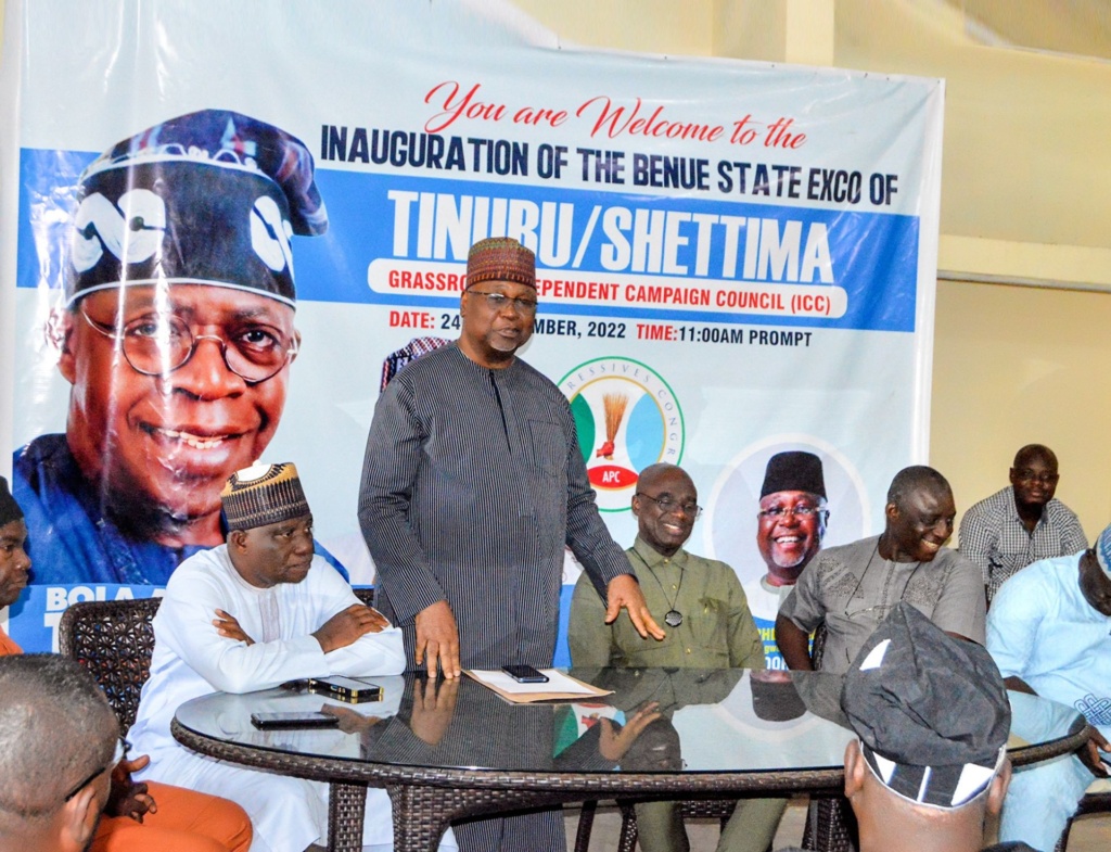 2023: Tinubu-Shettima Grassroots Independent Campaign Council Inaugurated in Benue
