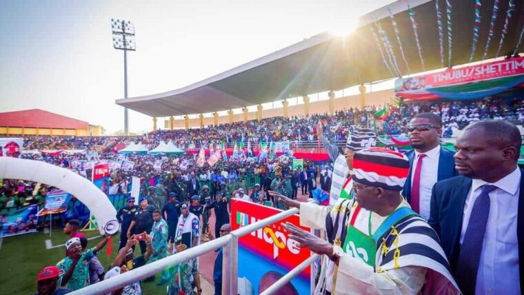 Massive Turnout as Tinubu Promises to Resettle Benue IDPs; Clear Backlog of Salaries