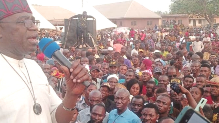 Alia Takes Campaign To Agatu, Apa, Promises Improved Rice Production, Social Amenities